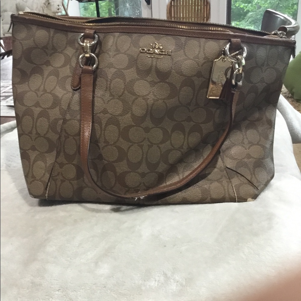 Coach bag.  Needs some loving